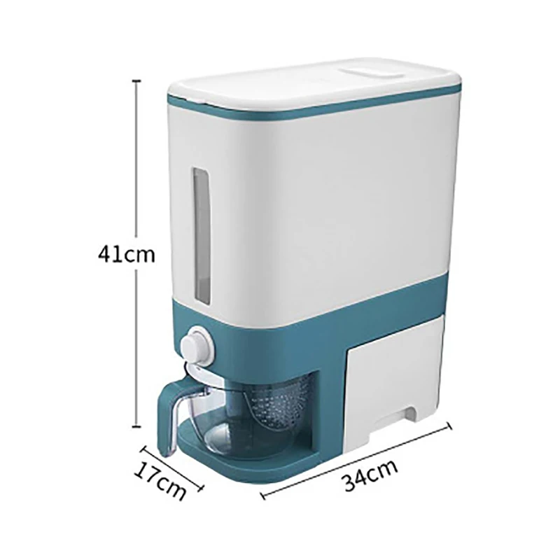 Insect-Proof and Moisture-Proof Sealed Rice Barrels for Household Use Rice Boxes To Measure Rice Storage Barrels