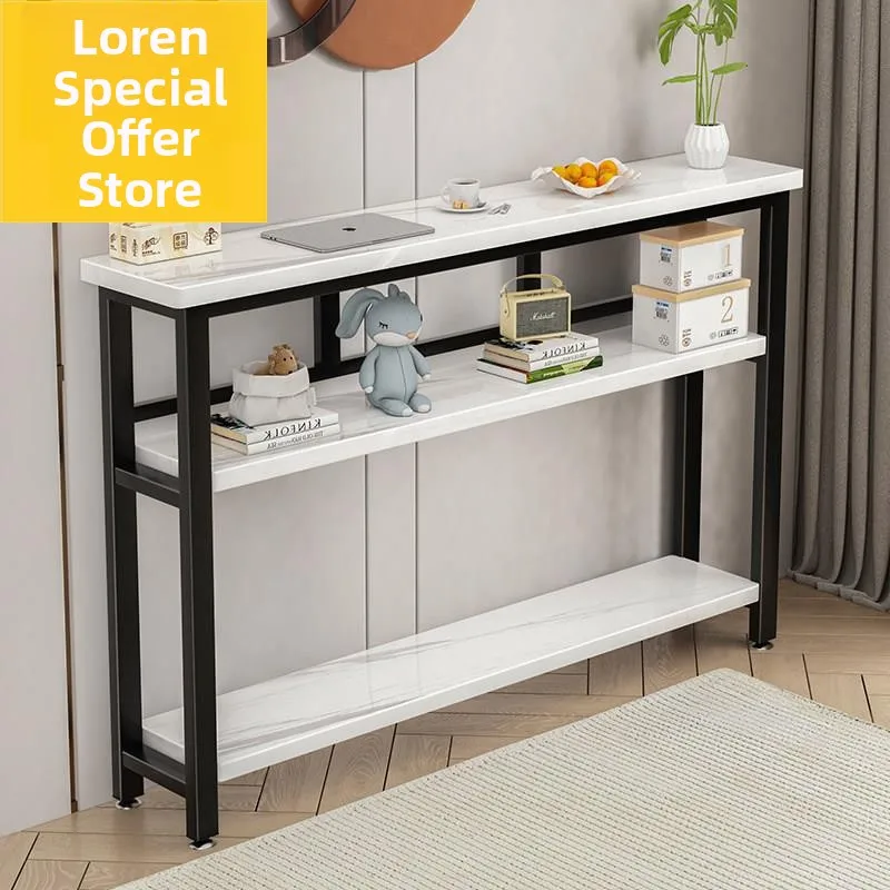 Ultra-Thin Long Narrow Wall-Mounted Shelf behind Door Entryway Sofa Back Bed  Storage Cabinet New Chinese Style Economy Type