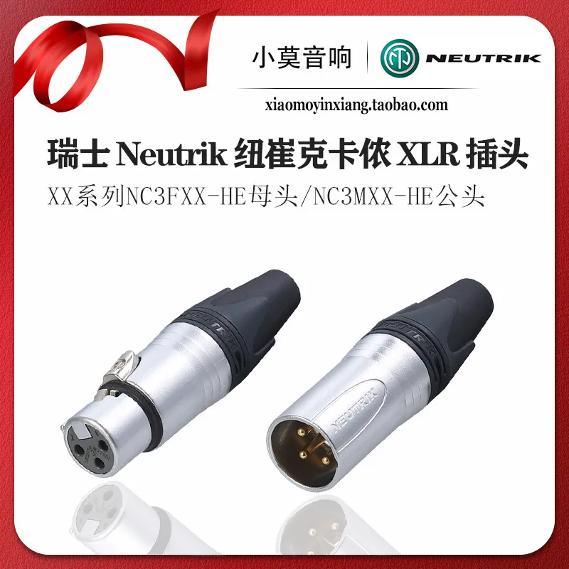 Conectores XLR Balanceados Neutrik Série XX Importados da Suíça NC3MXX Macho e NC3FXX Fêmea