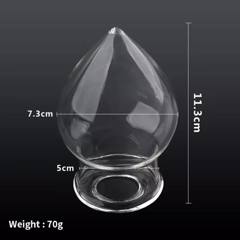 Dia 7.3cm Large Glass Anal Plug Hollow Glass Butt Plug Gay Anal Sex Toys For Women Adult Erotic Toys Vaginal Balls Anal Dildos