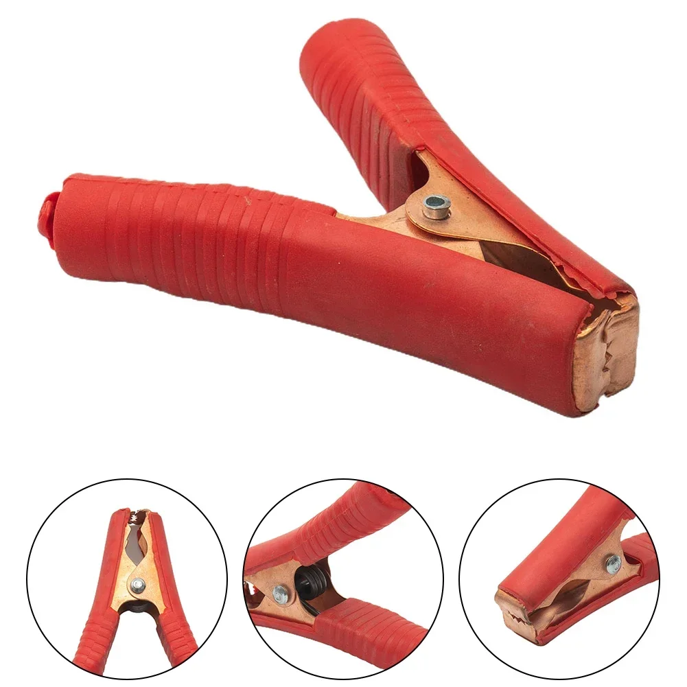1 Piece/2 Pieces Clip 100A Battery Charger Car Copper Crocodile Clamps Heavy Duty Iron-plated Copper High Quality