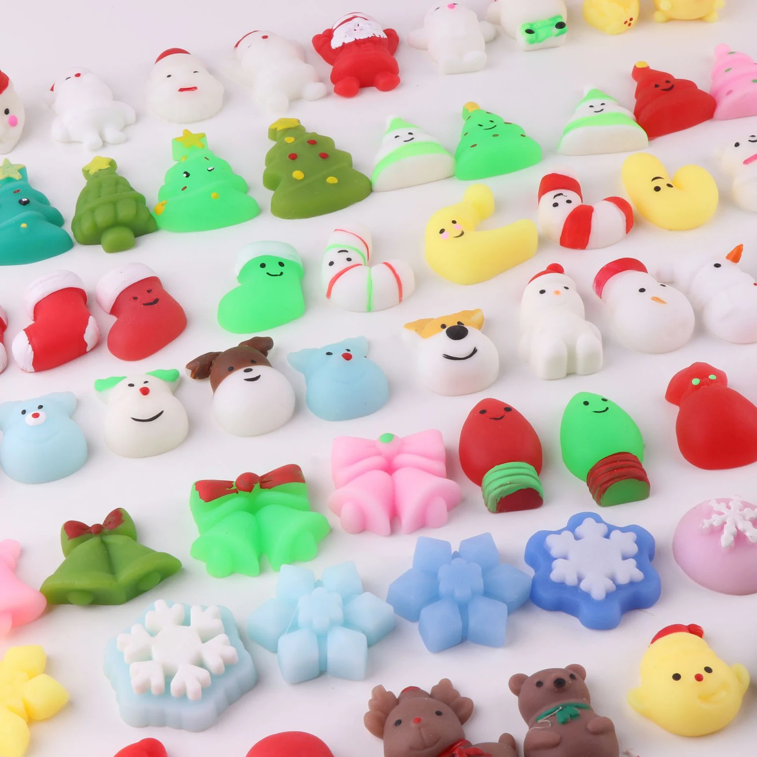Christmas group decompression squeeze music squishy creative snowman tree squeeze music TPR soft rubber venting toy