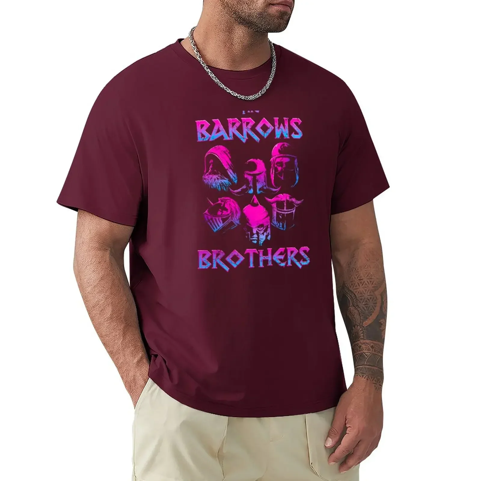 The Barrows Brothers  Band t-shirts summer top men graphic t shirts mens designer clothes new in tops & tees Short Sleeve