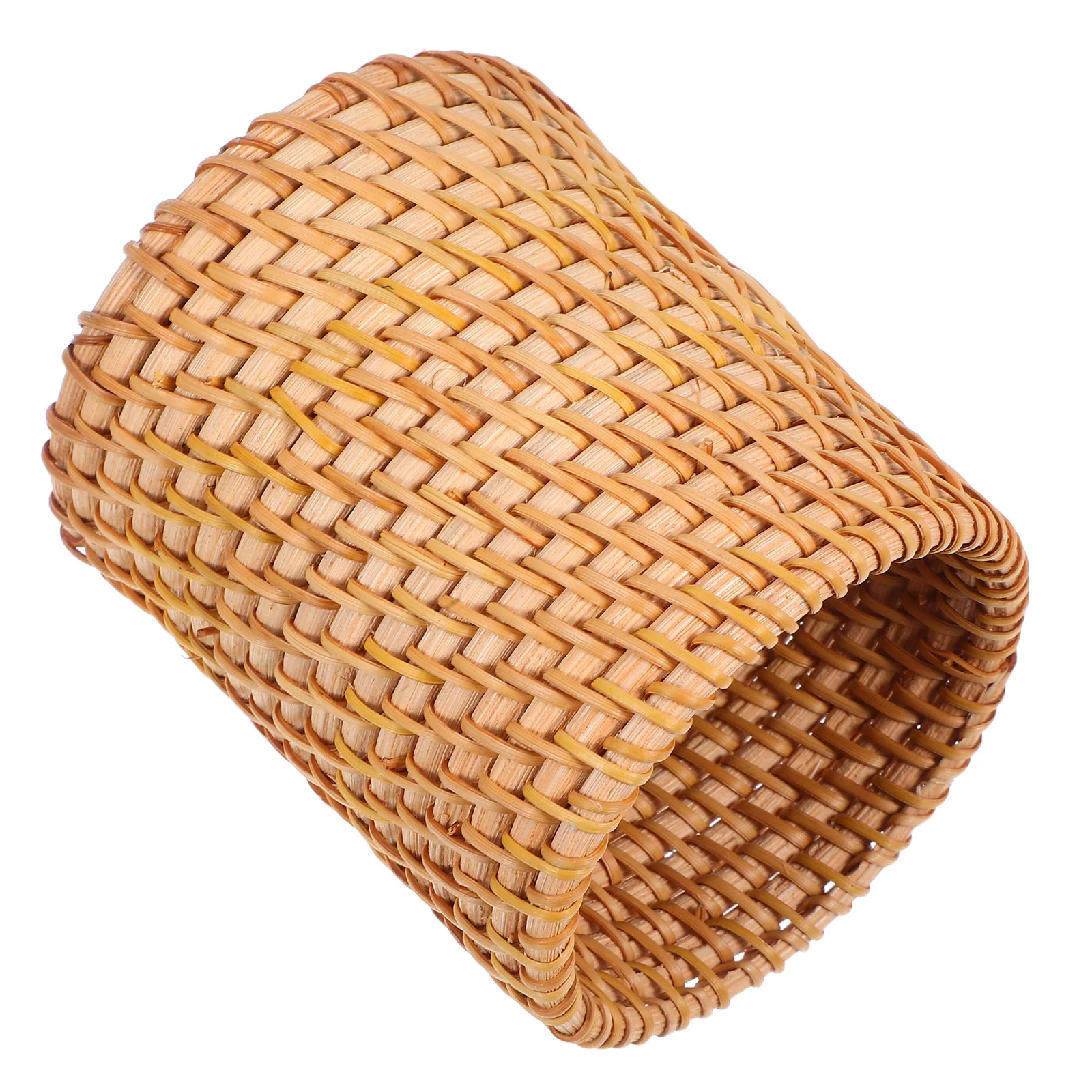 

Retro Rattan Pen Holder Desk Accessories Desktop Organizer Aesthetic Brush for Vanity