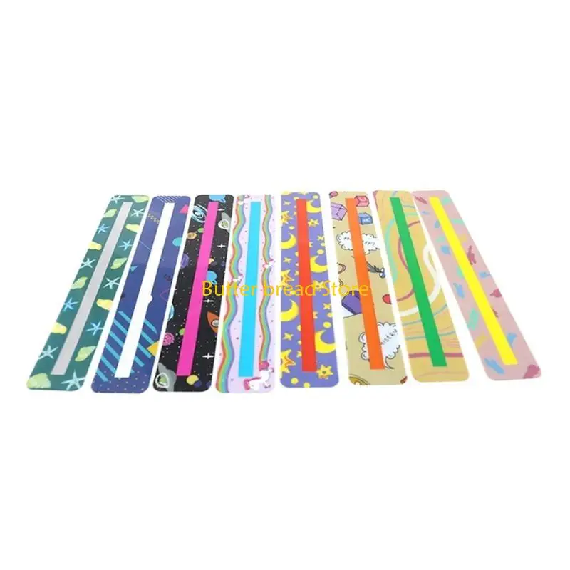 

W89C Colored Overlays Kids Bookmarks for Children and Teaching Supplies