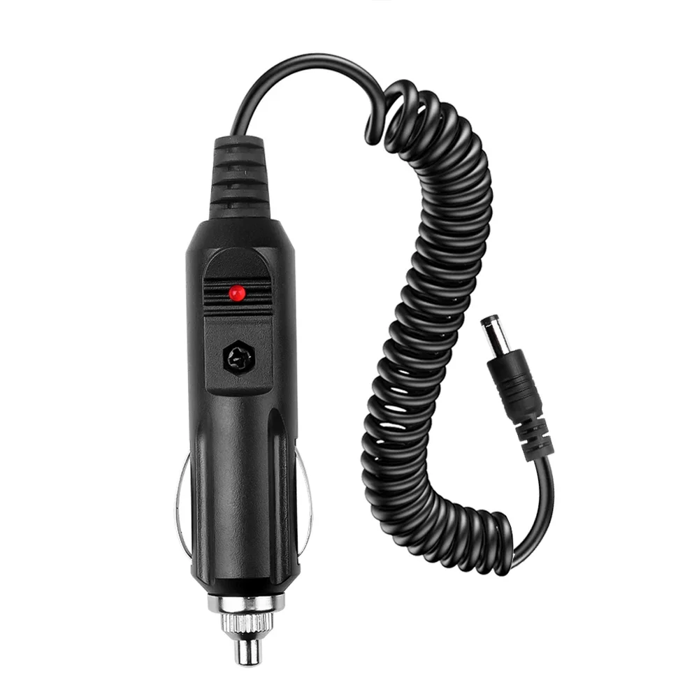 

12V DC Car Charger for Baofeng Walkie Talkie, Charging Base Cable for UV-5R UV-9R UV-82 UV-9R Plus UV5RE 5RA Radio Accessories