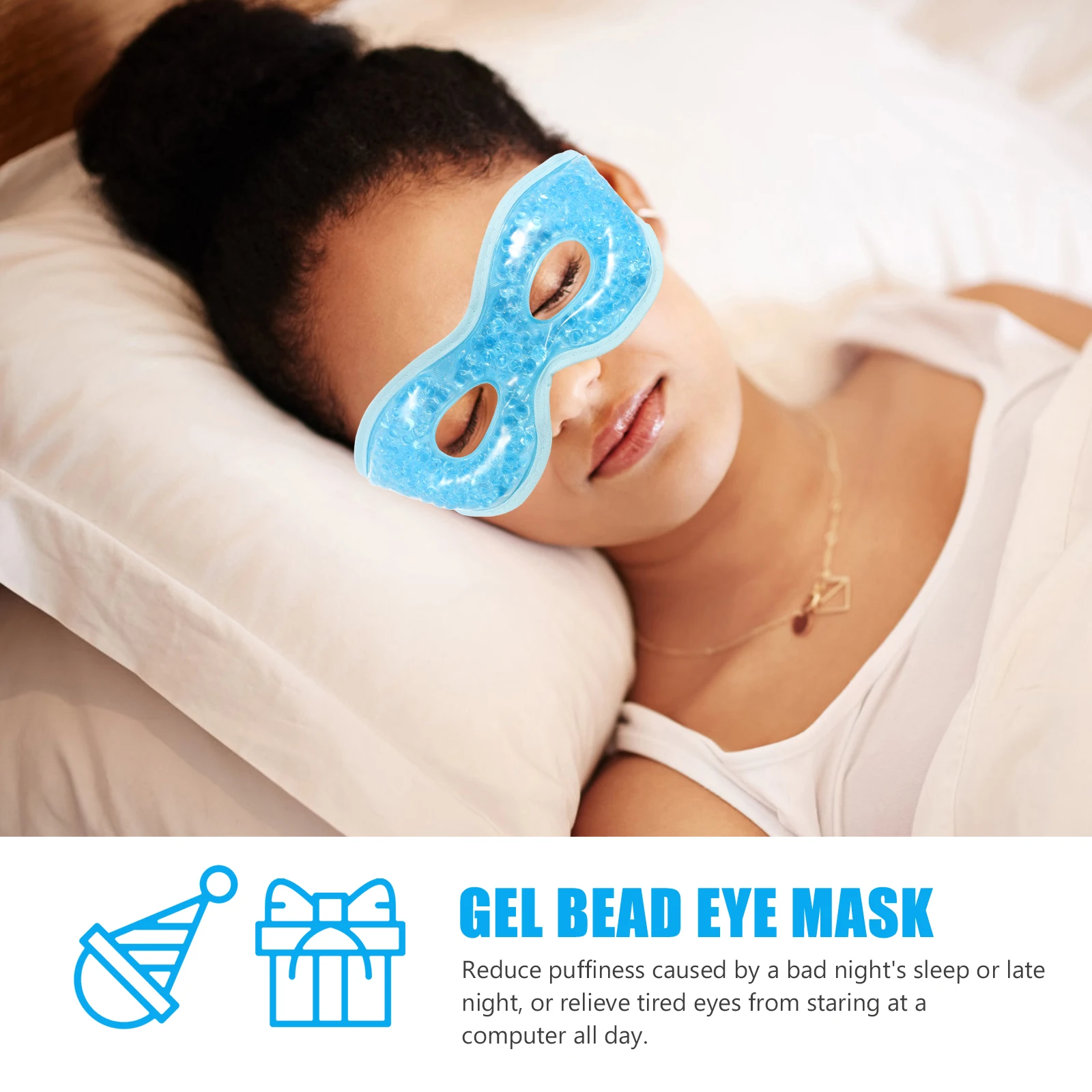 

Eye Protection Hot and Cold Compress Ice Face Mask The Gel Massaging Cover Beauty Supply Reusable Blinder