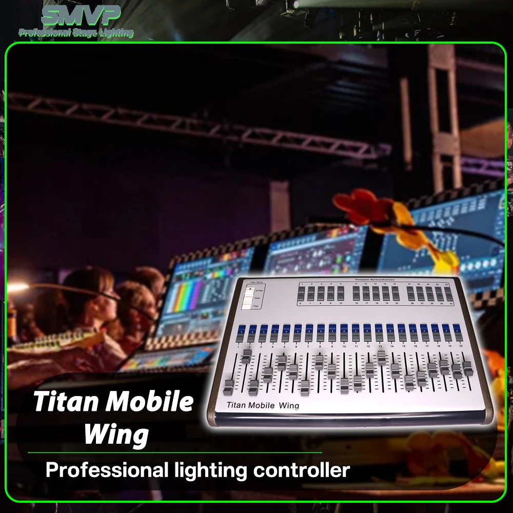 

Новая консоль Titan Mobile Wing V18 DMX512, контроллер освещения сцены для DJ, дискотеки, концертного шоу, вечеринки, свадебного бара
