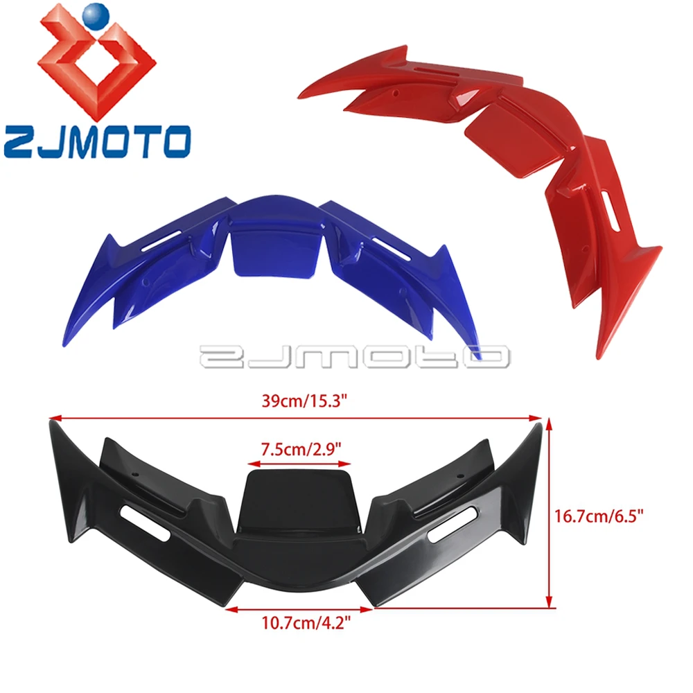 ABS Plastic Motorcycle Front Fairing Winglet For Yamaha R15 V4 2021 2022 2023 Accessories Front Panel Winglet Fairing Wing Cover