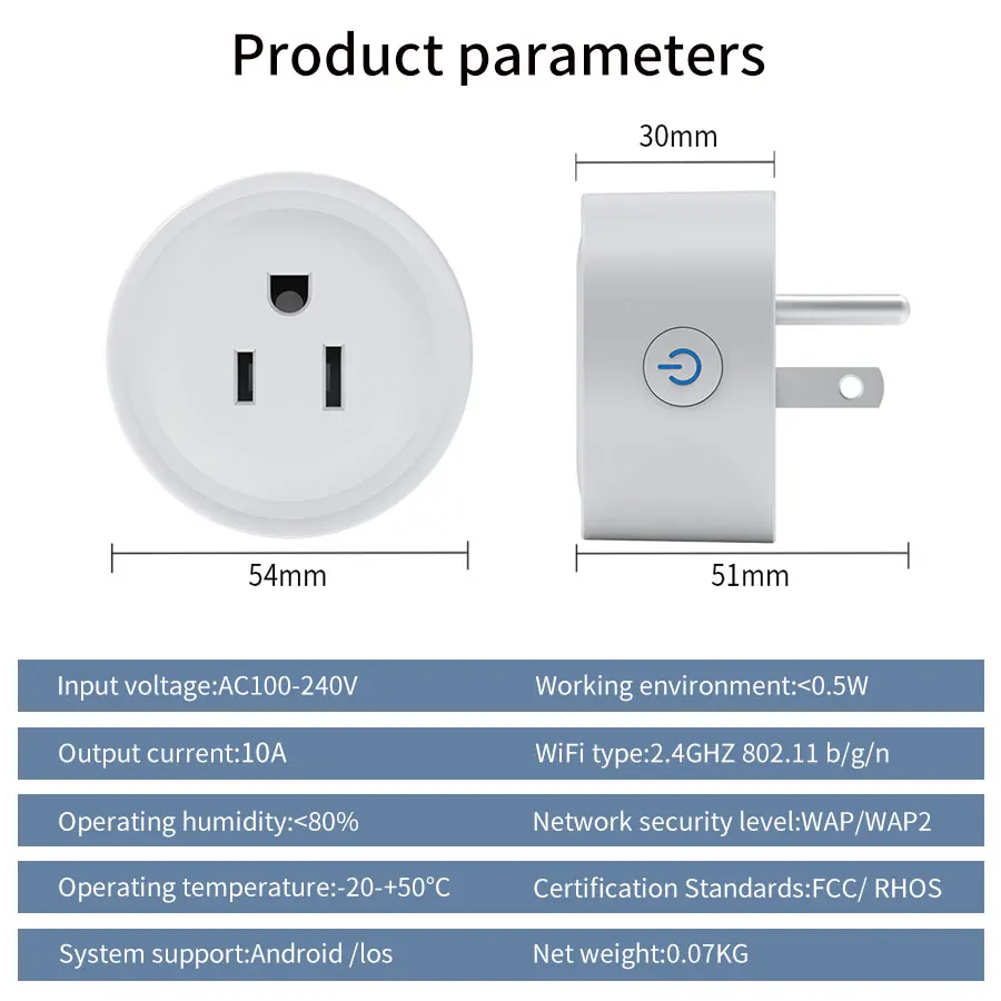 WiFi Smart US Gauge Metering Socket 10A Smart Plug Cozylife App Remote Voice Control Timer Switch With Google Assistant Alexa