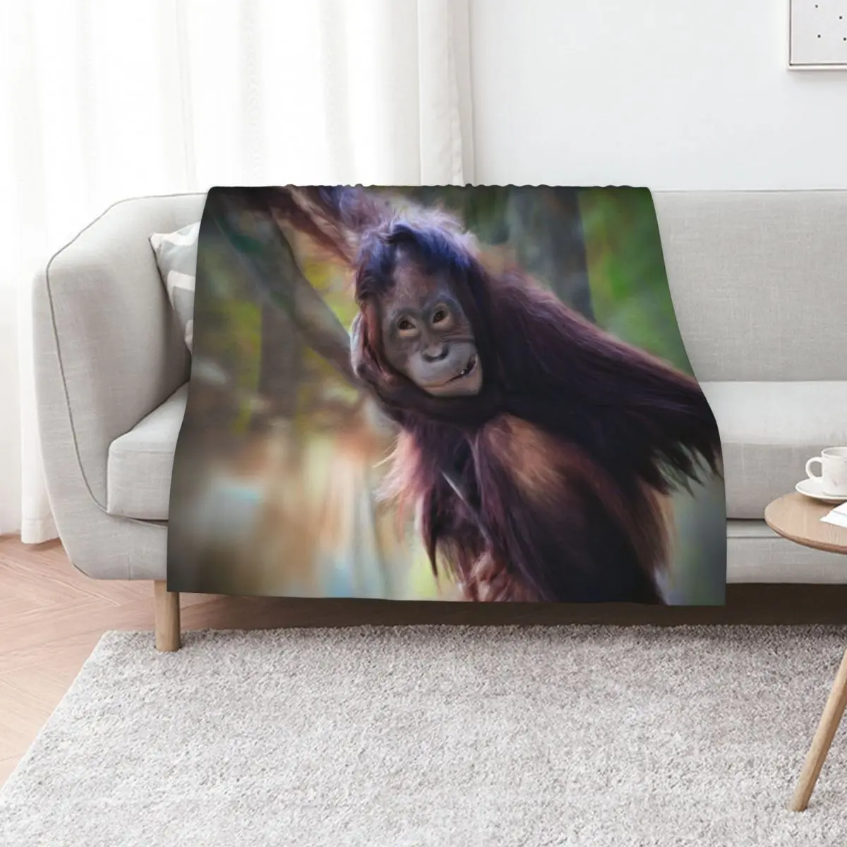 

Orangutan Throw Blanket Comforter Nap Luxury Throw For Baby Blankets