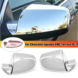 For Chevrolet Equinox GMC Terrain 2010-2016 Car Sticker Rearview Side Mirror Cover Wing Cap Exterior Door Rear View Case Trim