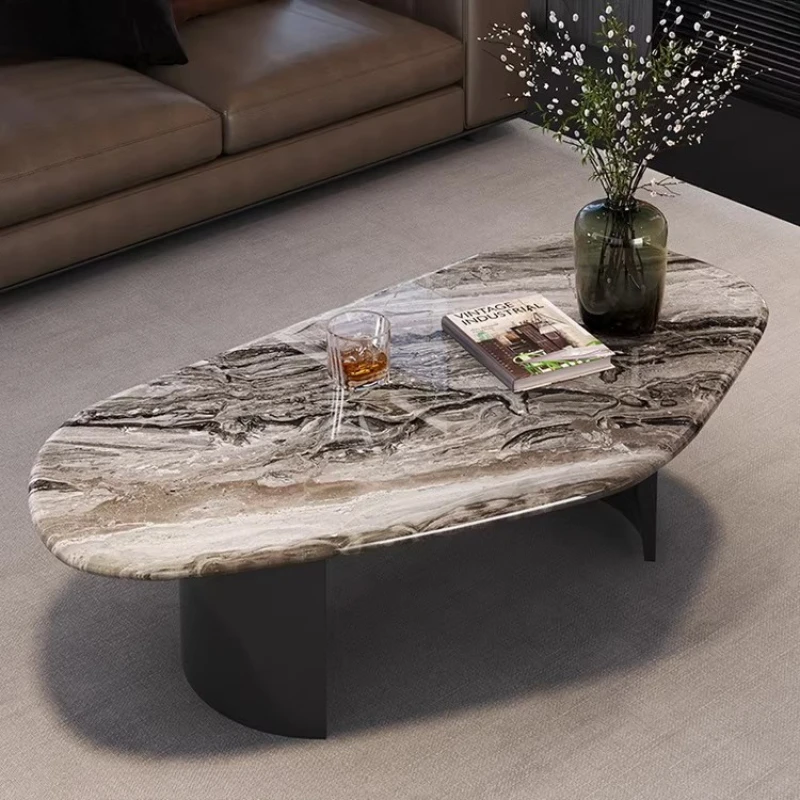 

Modern Decorative Coffee Table Simple Legs Japanese Minimalist Coffee Table Big Premium Authentic Marble Living Room Furniture