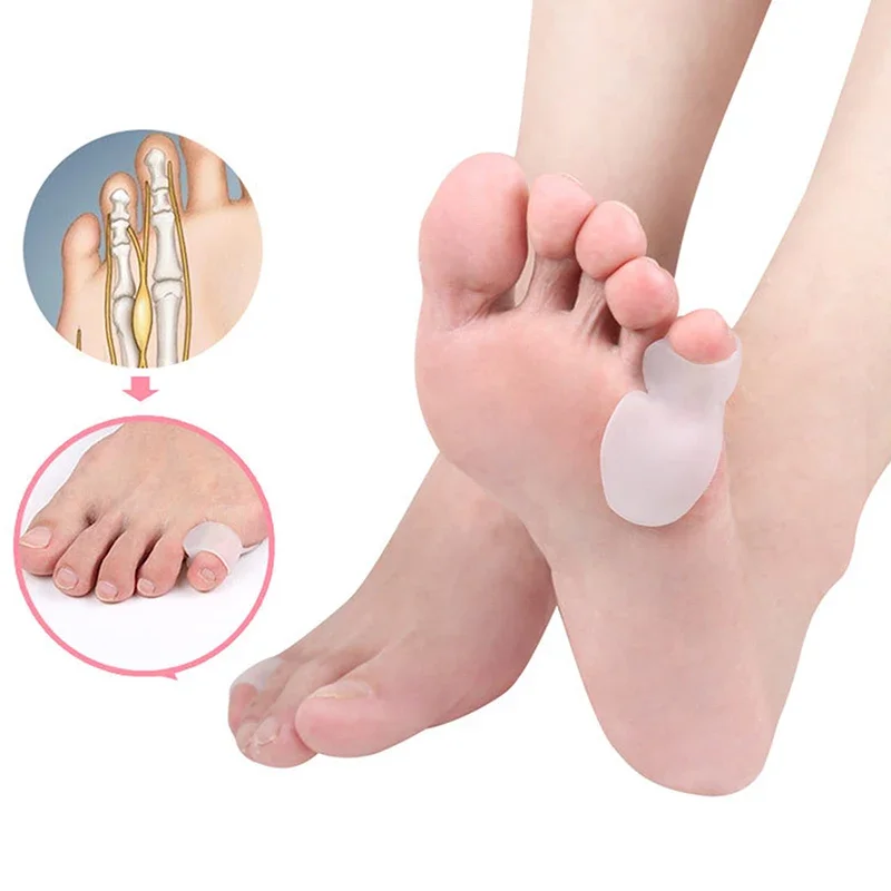 زوج واحد من أدوات العناية بالقدم الواقية لتقويم العظام في أصابع القدم