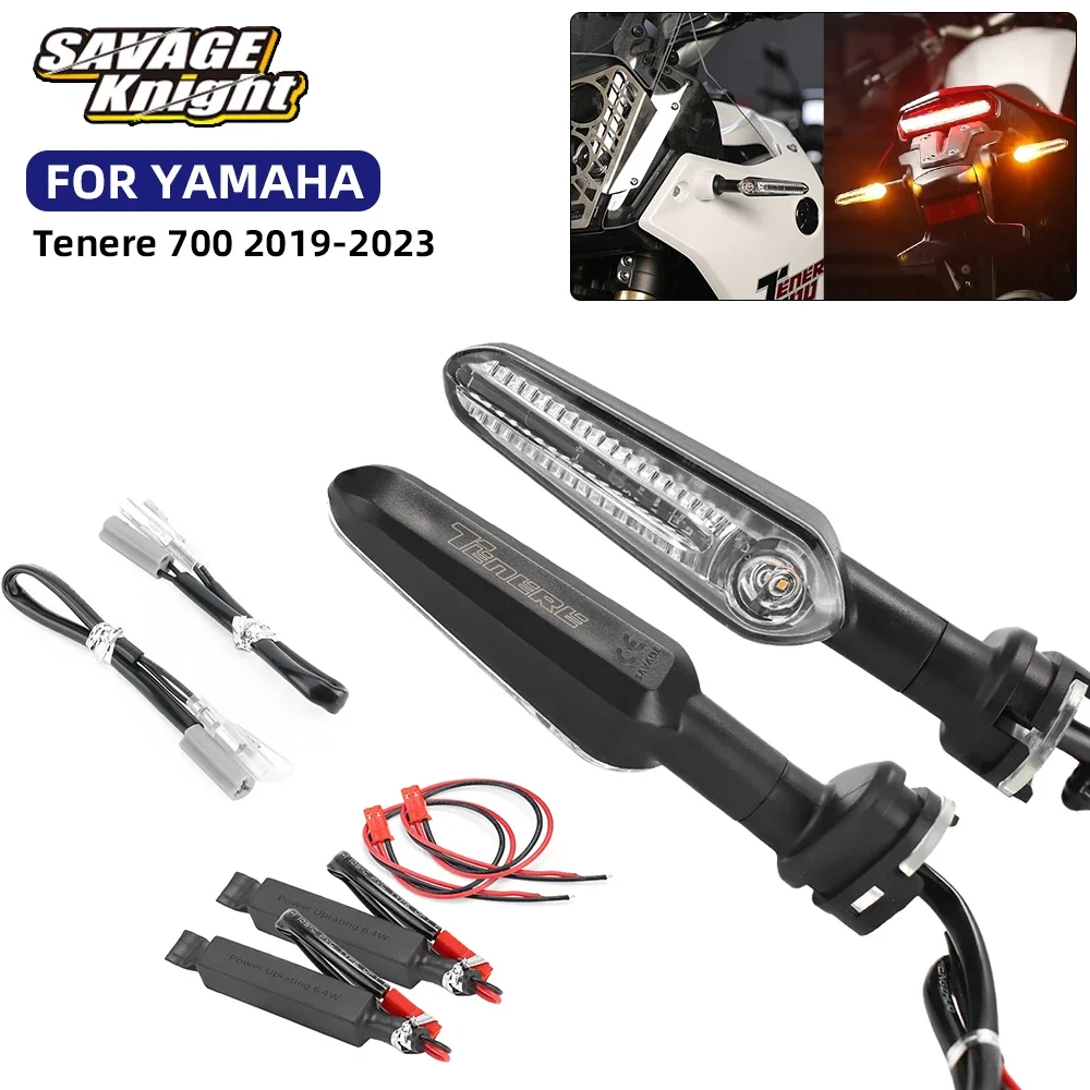 Motorcycle LED Turn Signal For YAMAHA Tenere 700 Flasher Turn Light With Resistance TENERE700 RALLY World Raid Indicator Blinker