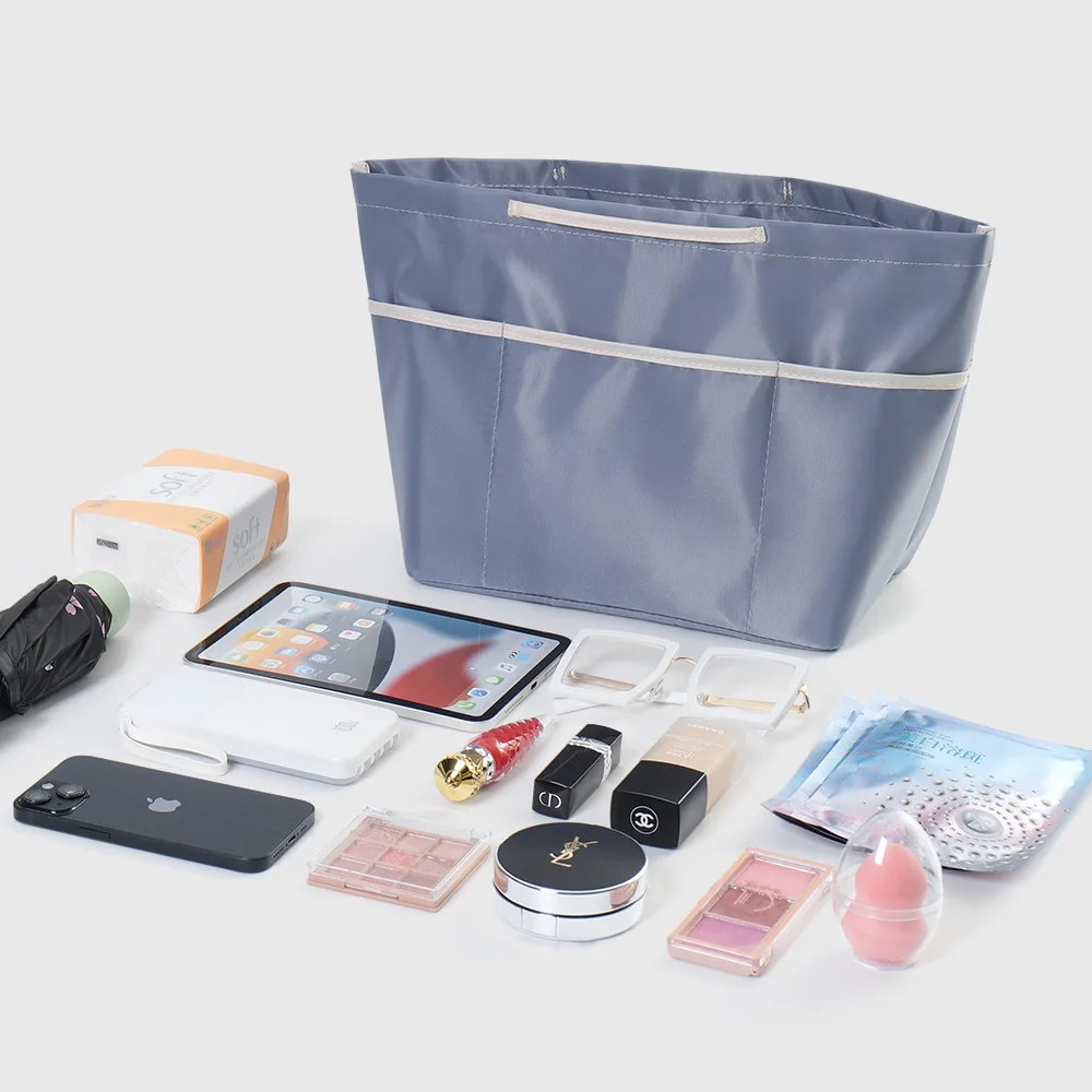 منظم بطانة حقيبة يد نسائية من العلامة التجارية مع فواصل تشكيل وحقيبة واقية مع مقصورات داخلية بسحاب وحقيبة مستحضرات التجميل #1