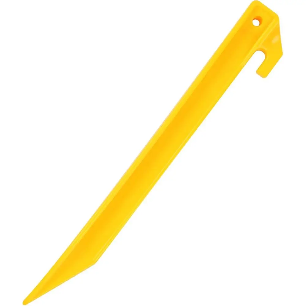 

9 Heavy-Duty Yellow Plastic Tent Pegs - 240-Pack for Camping and Outdoor Adventures
