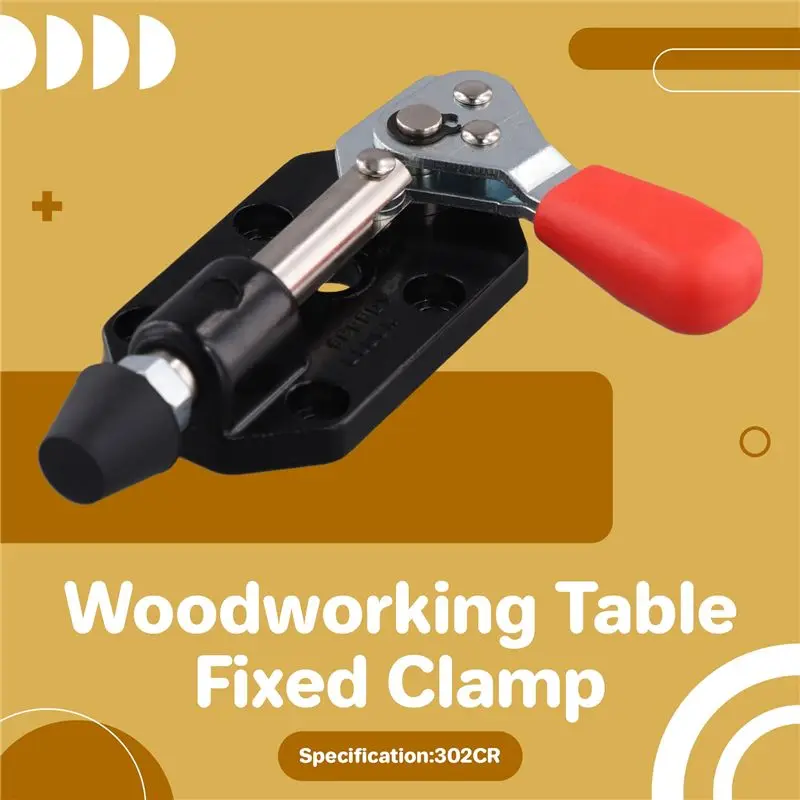 Y42A-302CR Model Quick Release Push-Pull Toggle Clamp For Woodworking - DIY Table Fixed Pliers With 20Mm Stroke
