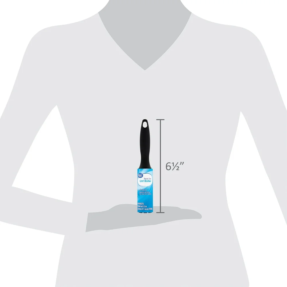 6パック 毛玉取りローラー トラベルサイズ 30枚入り 粘着シート 毛玉・髪の毛・ゴミ除去 コンパクト 家庭 オフィス 車 旅行用
