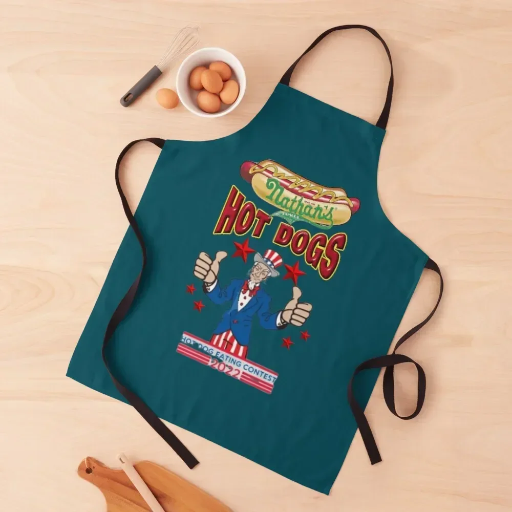 

Nathan_s Famous Hot Dog 2022 Apron man chef uniform Things For The Home for home useful pieces Apron