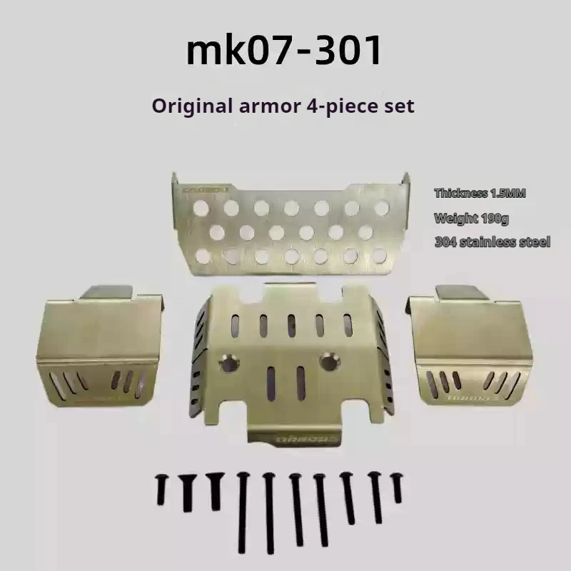 

Mk07 Upgraded Chassis Armor Brass Counterweight Front And Rear Steering Cup Bridge Covers Front Crossbeam Universal Light Contro