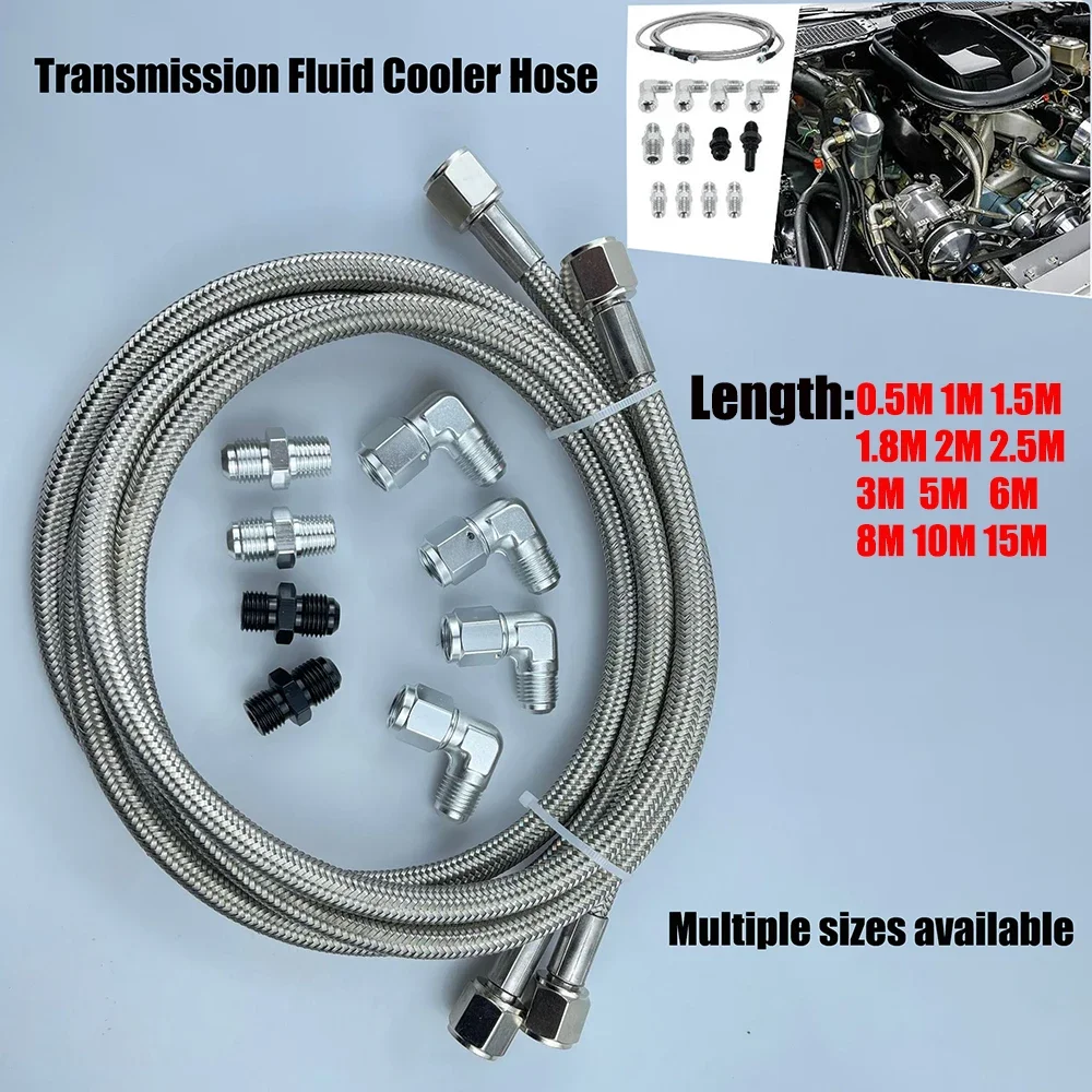 

Stainless Steel Braided PTFE Transmission Fluid Cooler Hose Line Kit 0.5m 1m 2m 3m 5m 8m 10m Fuel Line Hose with Fitting