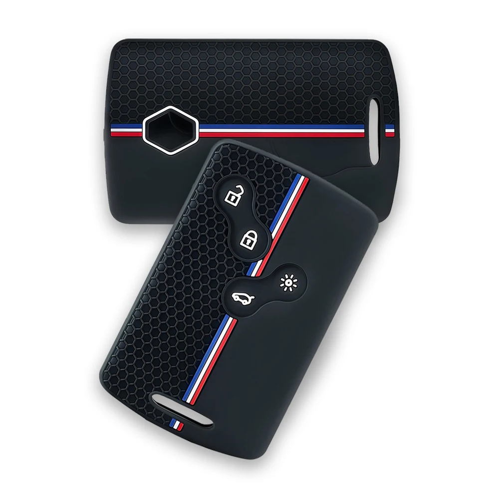 Funda de silicona para llave de coche, para Renault Megane Kadjar Laguna 3 Clio 4 Captur Koleos Stage Scenic 3 Koleos Logan Nema Fluence Zoe