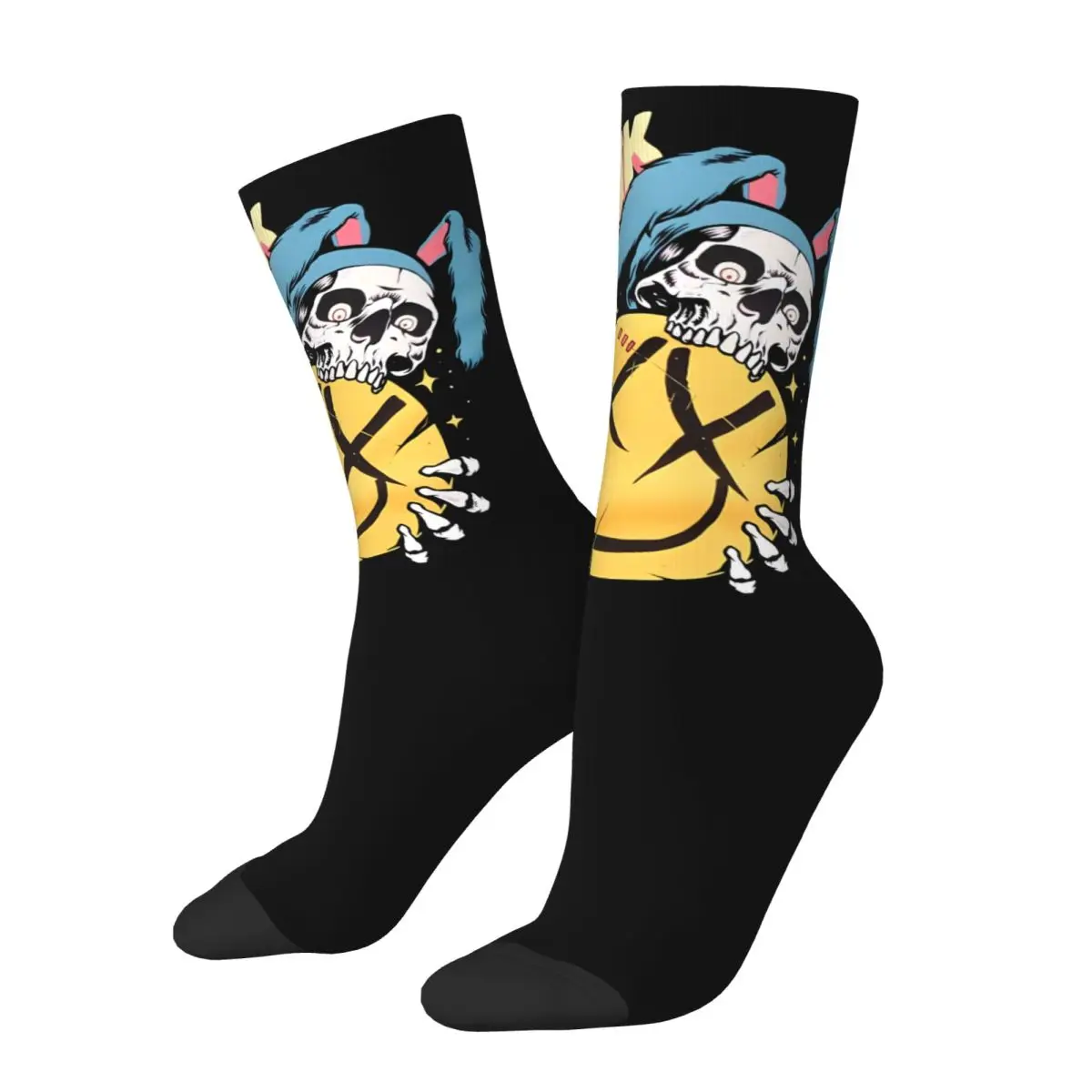 Blink 182 One More Time High elasticity polyester fiber cosy Unisex Hip Hop Happy 3D printing Socks