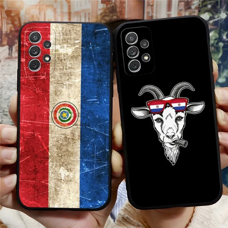 

Paraguay Flag Phone Case Funda For Samsung S30 S22 S21 S20 S9 S10 S8 S7 S6 Pro Plus Edge Ultra Fe Silicone Soft Cover