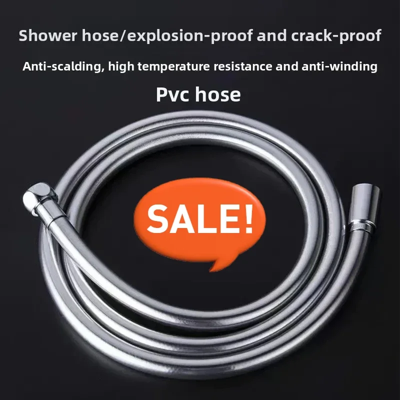 Flexible De Douche Bath Shower Hose Pipe Water Hoses Plumbing Accessories High Pressure Hose Pvc Tube Laundry Pipes Fittings