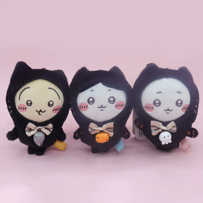 

New Japanese-style Chiikawa Halloween Black Cat Limited Edition Series Hachiware Usagi Plush Toy Keychain Hanger Gift