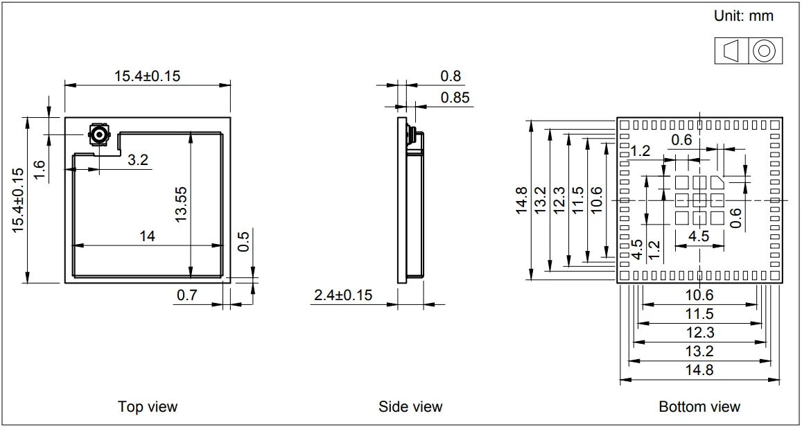 ESP32-S3-MINI-1U module