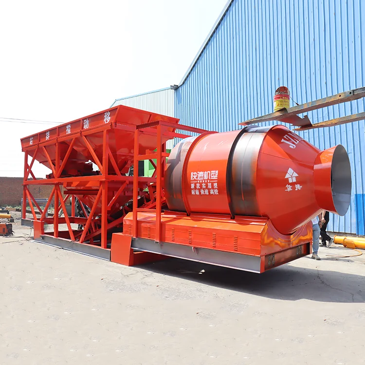 Factory Concrete Production Line Mobile Concrete Batching Plant Computer Control Mobile Concrete Batching Plant on Sale