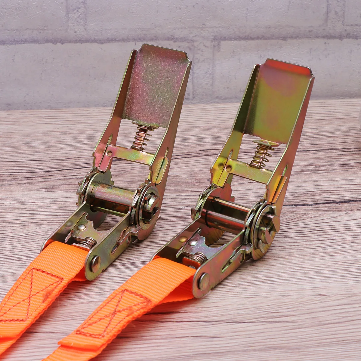 

1Pair 5 Meters Heavy Duty Ratchet Tie Down Strap Luggage Cargo Lashing Belt Durable Nylon Adjustable Belt For Trucks Trailers