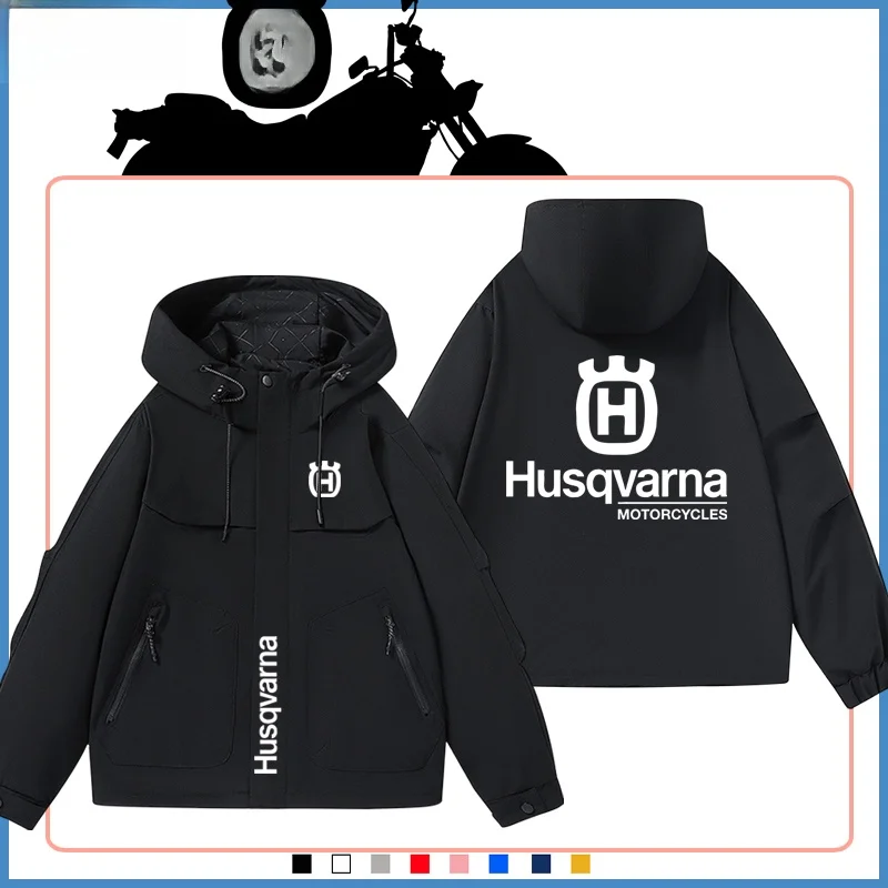 

Мотоциклетная куртка Husqvarna для бездорожья, женская, весенне-осенняя, из полиэстера, приталенного кроя, на молнии, повседневная