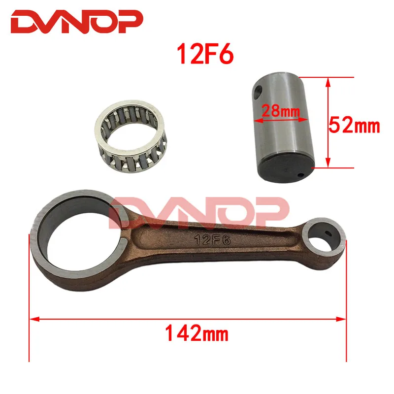 Motorcycle GN125 DR125 GZ125 EN125 GS125 crankshaft connecting rod for Suzuki 125cc GN GS EN 125 con rod with needle bearing