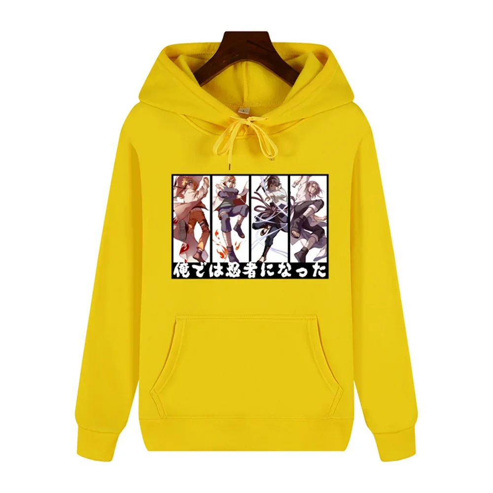 

Naruto Printed Hoodie Autumn and Winter Simple Comfortable Sweatshirt Harajuku Anime Hoodies