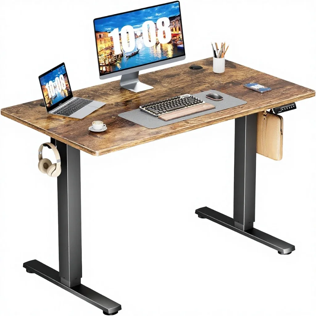 Computer Desk,HOTSALE D1B Affordable Double Motor Electric Smart Standing Tables Sit Stand Up Office Lifting Desk Height Adjusta