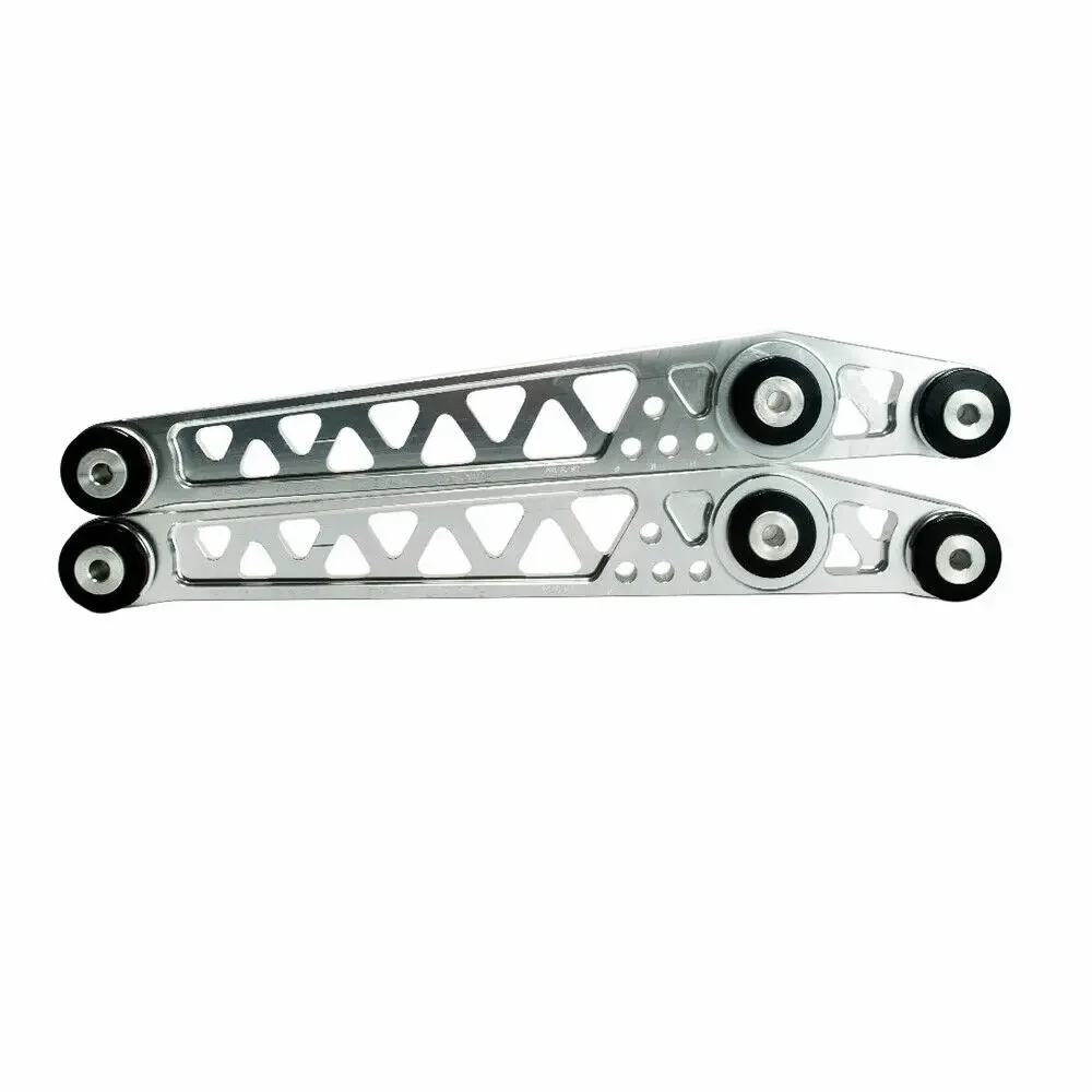 Rear Lower Billet Aluminium Control Arm Kit + Subframe Brace Sliver For 1996-2000 Honda Civic EK