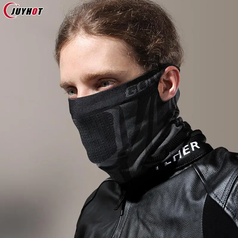 Winter Thermal Face Bandana Mask Cover Neck Warmer Gaiter Bicycle Cycling Ski Tube Scarf Hiking Breathable Masks Print Women Men