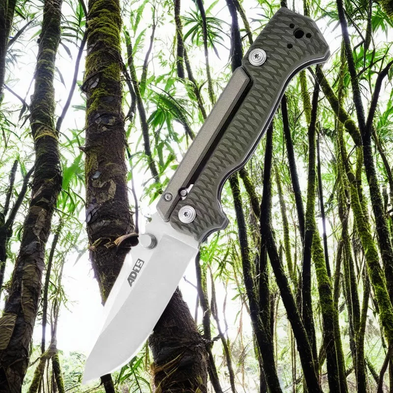 Outdoor camping portable folding knife AD15 nylon handle camping multifunctional folding knife hiking fruit knife