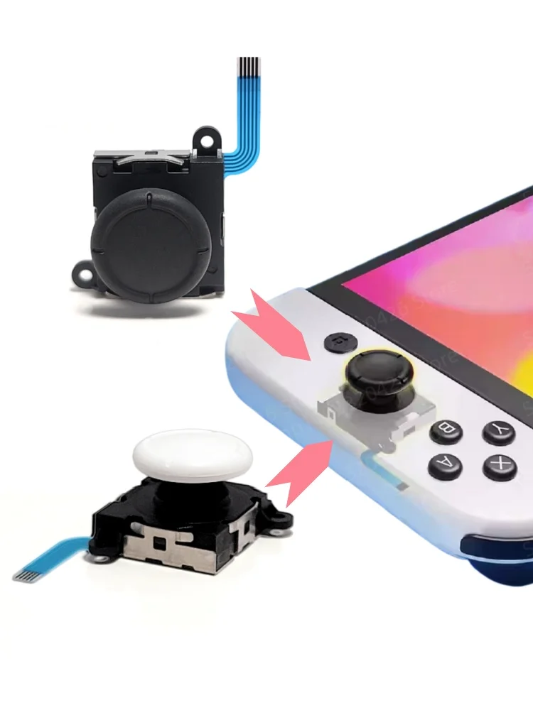 Zestaw 2/4/8 Oryginalnych Joysticków Zamiennych do Nintendo Switch/Lite/OLED Joycon Analogowych Drążków Analogowych Bez Efektu Driftingu — zdjęcie produktu 7
