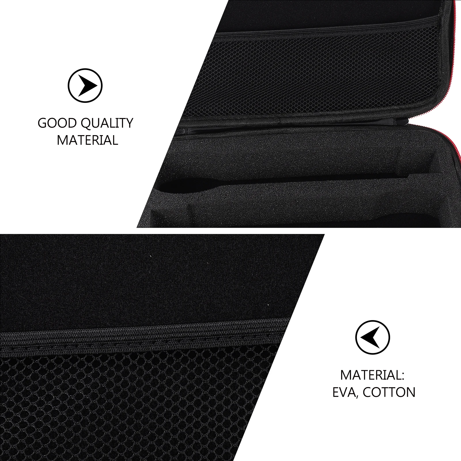 

Microphone Storage Bag Portable Cotton Wear resistant EVA Material Lightweight Compact Size Soft Inner Anti scratch Durability