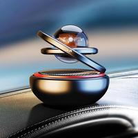 Car Solar Aromatherapy Ornaments Car Double Suspended Crystal Ball Aromatherapy Perfume Ornaments Creative Ornaments