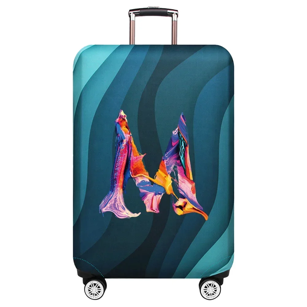 Stretch Fabric Luggage Protective Cover Dust Cover Anti-Scratch Suitcase Suit for 18-32 Inch Bag Paint Series Travel Accessories