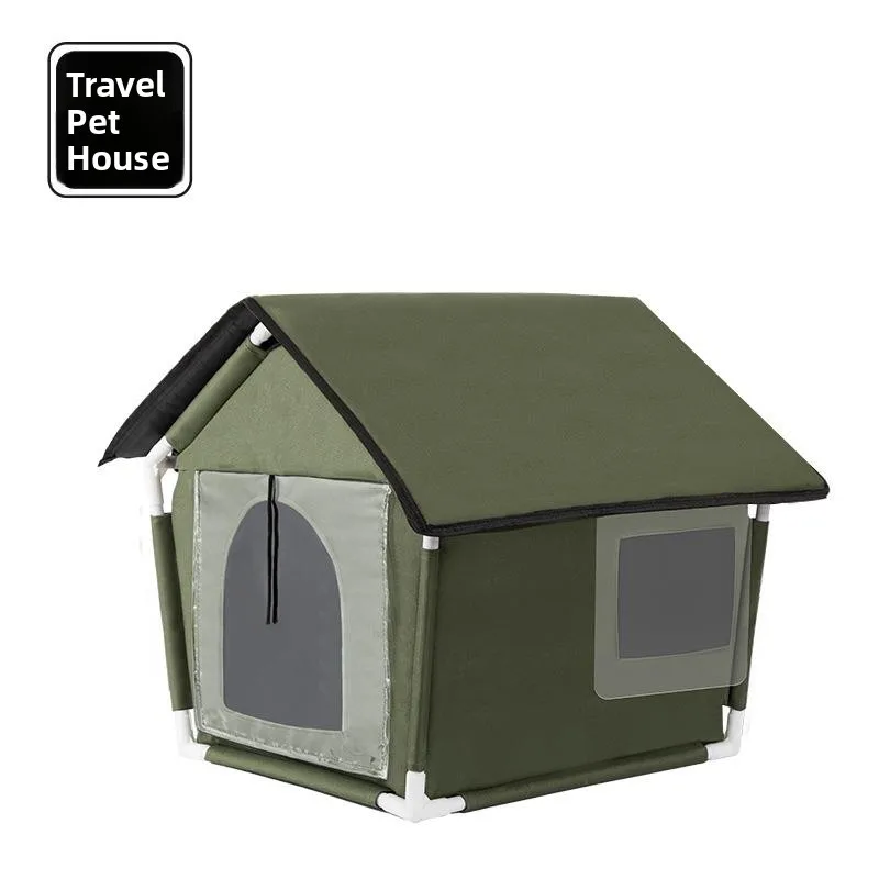

Waterproof Winter Dog House Outdoor Shelter Warmth Small to Medium Size Dogs Rainproof Tent Four Seasons Universal Indoor...