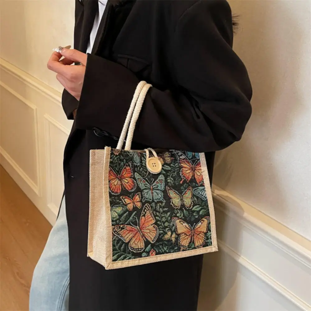 Women\'s Shoulder Bag Large Capacity Ethnic Style Handbag Retro Tote Bag