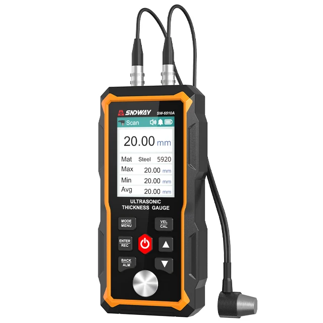 Sndway Ultrasonic Thickness Gauge Meter Tester Battery Digital Width Measuring Instruments Ultrasonic Thickness Gauge