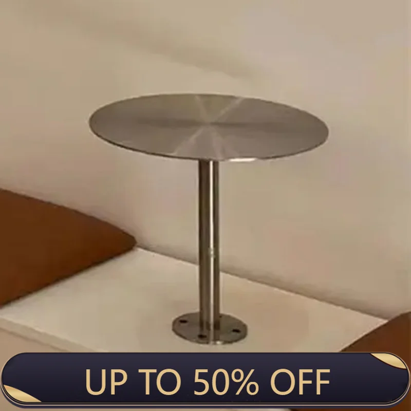 Nordic Coffee Table Metal Center Table Circular Modern Sofa Side Tables For Living Room Luxury Bedside Home Furniture