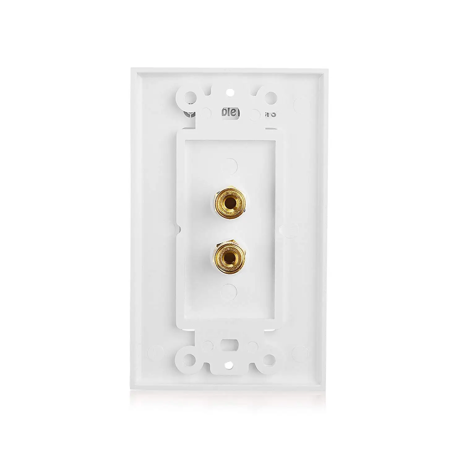 2 Posts Speaker Wall Plate Home Theater Wall Plate Audio Panel for 1 Speakers